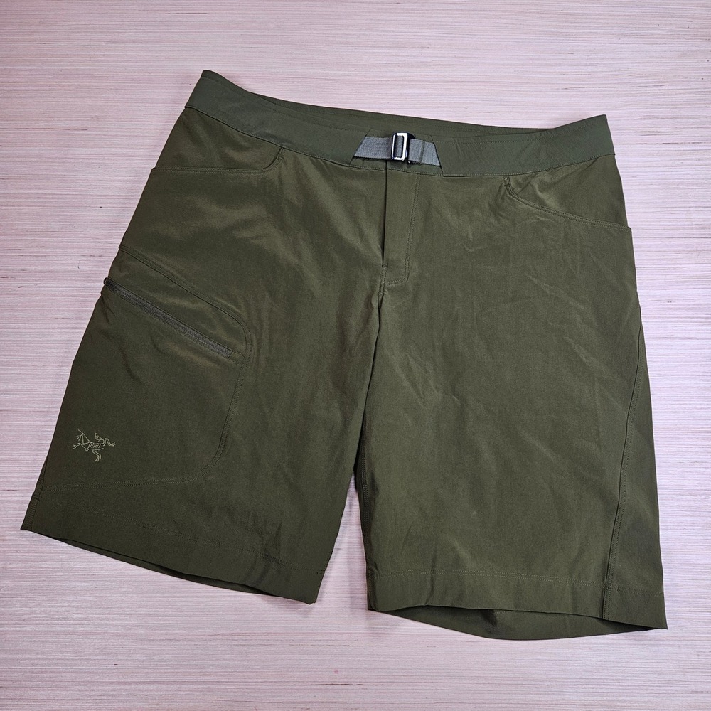 Arc'teryx Lefroy Short Mens 36 Olive Green Hiking Lightweight Technical Outdoor